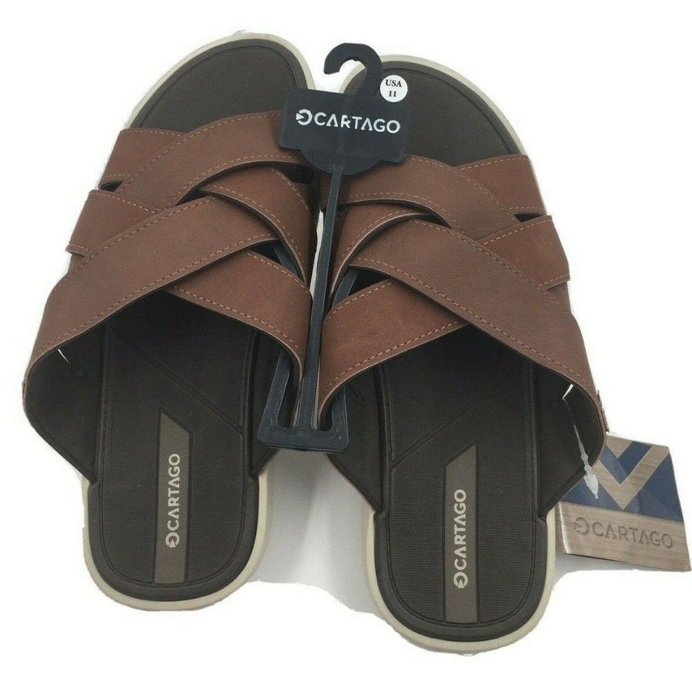 Cartago Valencia Sandals Brown Criss Cross Sandals